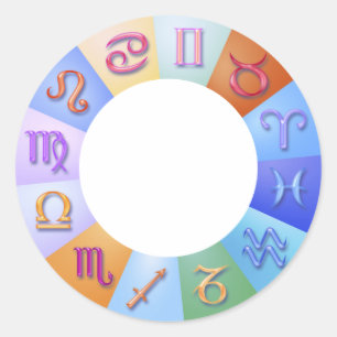 Zodiac Ring Runder Aufkleber