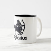 ZODIAC SAGITARIUS SIGN ZWEIFARBIGE TASSE (VorderseiteRechts)