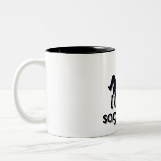 ZODIAC SAGITARIUS SIGN ZWEIFARBIGE TASSE (Links)