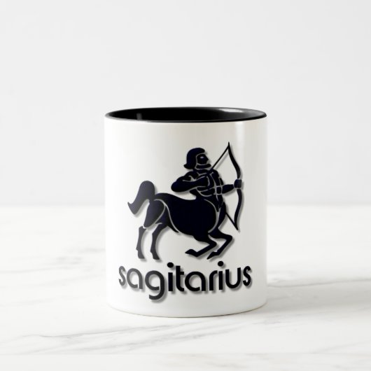 ZODIAC SAGITARIUS SIGN ZWEIFARBIGE TASSE (Mittel)