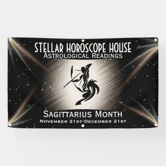 Zodiac Sagittarius Banner (Horizontal)