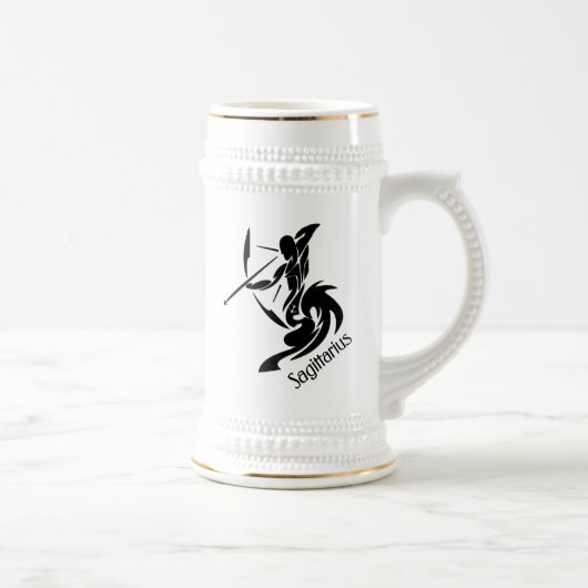 Zodiac Sagittarius Bierglas (Rechts)