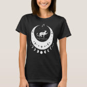 Zodiac Sagittarius Horoscope Astrology Cat Crescen T-Shirt (Vorderseite)