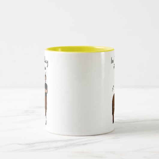 Zodiac Sagittarius "Ich bin zu beschäftigt zu stre Zweifarbige Tasse (Mittel)