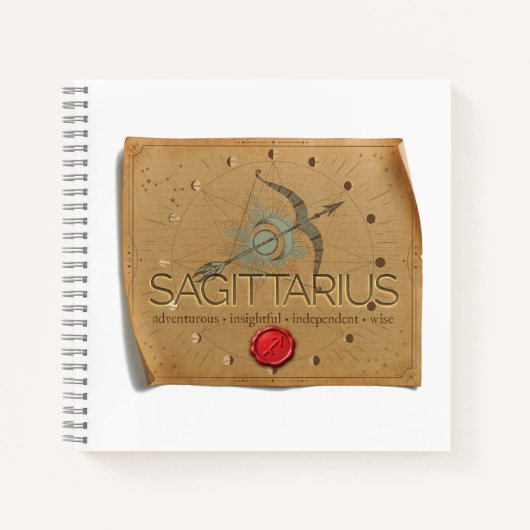 Zodiac - Sagittarius - Journal Notizblock (Vorderseite)