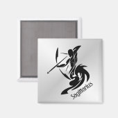 Zodiac Sagittarius Magnet (Vorderseite/Rückseite)