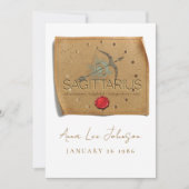 ZODIAC - Sagittarius - Personalized Birthday Card Einladung (Vorderseite)