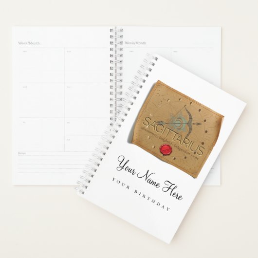 Zodiac - Sagittarius - Personalized Day Planner Planer (Anzeige)