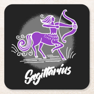 Zodiac Sagittarius Rechteckiger Pappuntersetzer