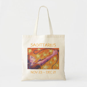 Zodiac Sagittarius Taschentext Tragetasche