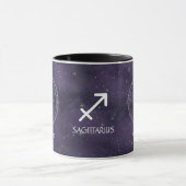 Zodiac Sagittarius Wasserfarbe Anpassbare Tasse (Zentrum)