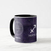 Zodiac Sagittarius Wasserfarbe Anpassbare Tasse (Vorderseite Links)