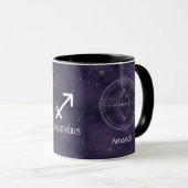 Zodiac Sagittarius Wasserfarbe Anpassbare Tasse (VorderseiteRechts)