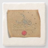 Zodiac - Scorpio - Coaster Steinuntersetzer (Vorderseite)