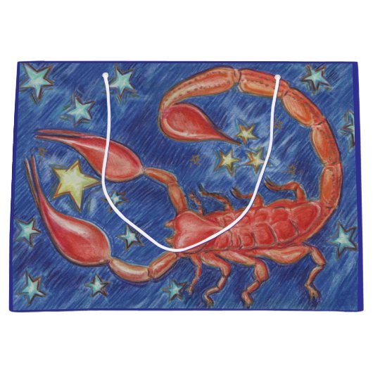 Zodiac Scorpio Geschenktasche groß Große Geschenktüte (Vorderseite)