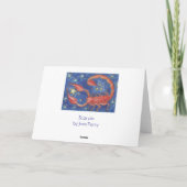Zodiac Scorpio "Happy Birthday" Grußkarte Karte (Rückseite)