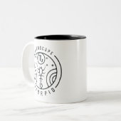 Zodiac SCORPIO Horoskop Design Zweifarbige Tasse (Vorderseite Links)
