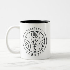 Zodiac SCORPIO Horoskop Design Zweifarbige Tasse
