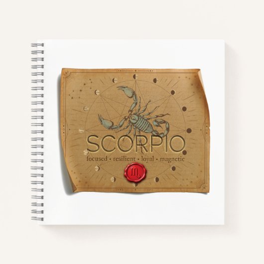 Zodiac - Scorpio - Journal Notizblock (Vorderseite)