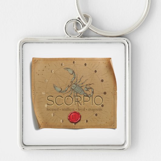 Zodiac - Scorpio - Keychain Schlüsselanhänger (Vorne)