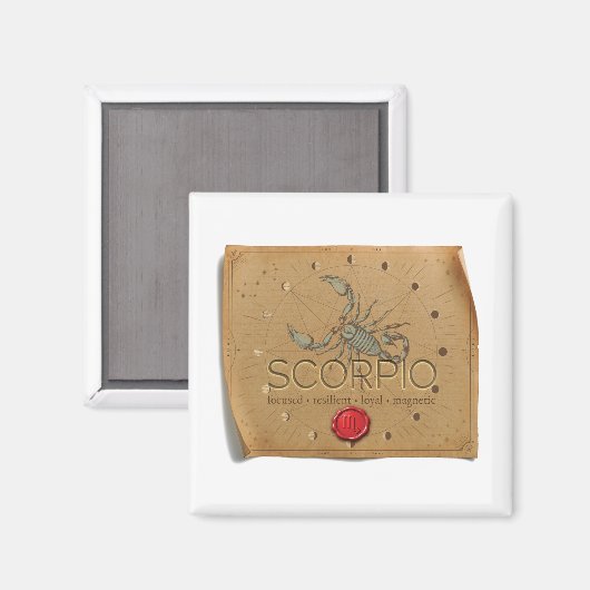 ZODIAC - Scorpio - Magnet (Vorderseite/Rückseite)