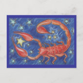 Zodiac Scorpio Postkarte (Vorderseite)