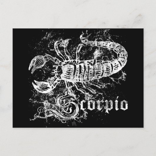 Zodiac Scorpio Postkarte (Vorderseite)