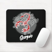 Zodiac Scorpio Symbol Mouse Pad Mousepad (Mit Mouse)