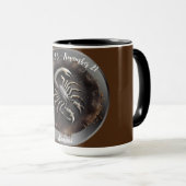 Zodiac Scorpius Scorpio personalisieren Tasse (VorderseiteRechts)