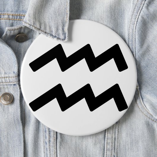 Zodiac sign Aquarius Button (Beispiel)