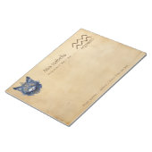 Zodiac Sign Aquarius + Celestial Cat Notepad Notizblock (angewinkelt)