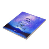 Zodiac Sign Aquarius Dreamy Star Sky Quote Fliese (Seite)