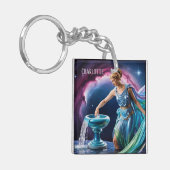 Zodiac Sign Aquarius Goddess Schlüsselanhänger (Vorderseite links)