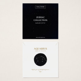 Zodiac Sign Aquarius Juwelier Display Card