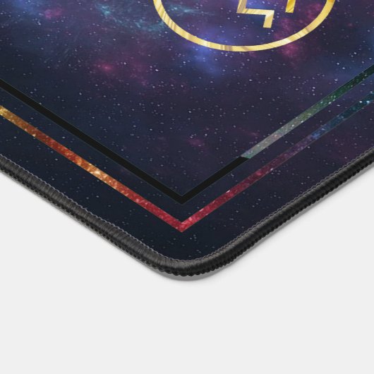 Zodiac Sign Aquarius Nebula Galaxy Mouse Pad Schreibtischunterlage (Ecke)