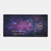 Zodiac Sign Aquarius Nebula Galaxy Mouse Pad Schreibtischunterlage (Vorderseite)