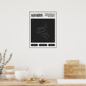Zodiac Sign Aquarius Poster (Küche)