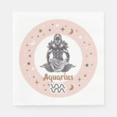 Zodiac Sign Aquarius Serviette (Vorderseite)