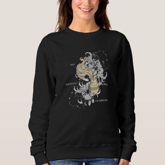Zodiac sign Aquarius Sweatshirt (Vorderseite)
