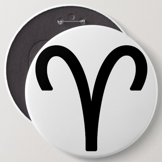 Zodiac sign Aries Button (Vorne & Hinten)