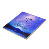 Zodiac Sign Aries Dreamy Star Sky Quote Fliese (Seite)