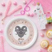 Zodiac Sign Aries Pappteller (Party)