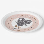 Zodiac Sign Aries Pappteller (Schrägansicht)