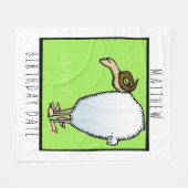 Zodiac Sign Aries Personalisiert Geburtstagsblanke Fleecedecke (Vorderseite (Horizontal))