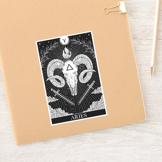 Zodiac sign Aries Tarot Aufkleber (Notizbuch)