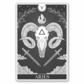 Zodiac sign Aries Tarot Aufkleber (Vorderseite)