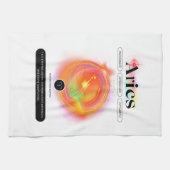 Zodiac Sign ARIES Zitat | Elementfeuer Geschirrtuch (Horizontal)