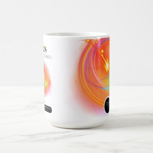 Zodiac Sign ARIES Zitat | Elementfeuer Kaffeetasse (Mittel)