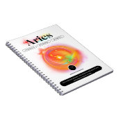 Zodiac Sign ARIES Zitat | Elementfeuer Notizblock (Rechte Seite)