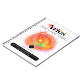 Zodiac Sign ARIES Zitat | Elementfeuer Notizblock (Linke Seite)